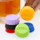 6pcs Reusable Silicone Bottle Caps Suitable For Beer Sauce Bottle   Soft Drinks