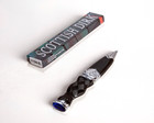 7 25  Celtic Small Sgian Dubh Scottish Dagger   Blue  gemstone   Scabbard