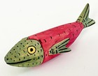 Manuel Jimemez Ramirez Arrazola Oaxaca Folk Art Carved Wood Fish Animal Alebrije