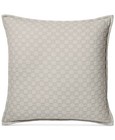 Hotel Collection Diamond Embroidered Quilted Cotton Pillow Sham - Euro - Beige