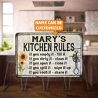 Personalized Kitchen Rules Chic Sign Vintage Decor Gift Metal Sign 108120032001