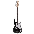 46 Inch Electric Bass Guitar School Band Beginner Kit With 20w Amp Black