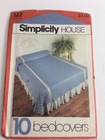 1981 Simplicity 122 Crafts Vintage Sewing Pattern Bedcovers Bedspread Home Decor