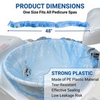 800 Pcs Blue Disposable Pedicure Spa Liners Foot Bath Bags Nail Salon Supply