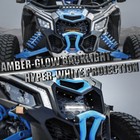 Black Steel Utv Mesh Grille W  8  Led Lightbar For 2017-2025 Can-am Maverick X3