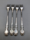 Lucerne By Wallace Sterling Silver Set Of 4 Seafood Cocktail Forks 5 7 8 
