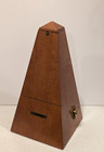 Vintage Seth Thomas Metronome De Maelzel Wood Wind Up Key Music Timer
