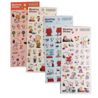  4 X Set   clearance  Snoopy Peanuts 120 Seal Stickers Waterproof Anime Play