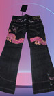 Girls Wide   leg Jeans Dragon Design Sizes 6   16 Blue Denim New With Tags