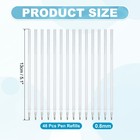 0 8mm Gel Pens Refills 48 Pack Sparkle Metallic Ink Bold Point White