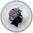 2019-p Tuvalu  1 Homer Simpson D oh  Donut 1 Oz  9999 Fine Silver Bu Coin