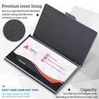 Business Card Holder Wallet Case Pocket Metal Card Case Purse Name Card Holder
