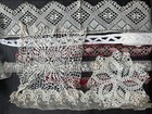 Beautiful Lot Of Antique French Handmade Lace Edgings And Insertions  Doilies