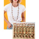 Lot Of 7 Halloween Light Up Pumpkin Necklaces Ultra Bright 20 Bulb Strands