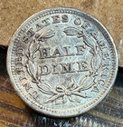 1841 Seated Liberty Half Dime Super Original White Choice Au Chrc