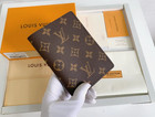 Louis Monogram Passport Holder Unisex Leather New