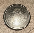 Antique 1920s Norida Lady Picking Flowers Silver Tone Metal Makeup Compact Rouge