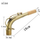 24 5mm Alto Saxophone Bend Neck Brass Vintage Retro Sax Neck Replacement Part