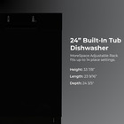 22-14589 24  Built-in Dishwasher - Ultrawash  Smartwash  Sanitize Rinse  Smartdr