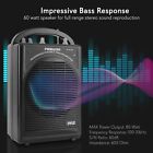 Pyle Pro Audio Rechargeable Pa System Passive Wireless Aux   Wired Mic Pwma200