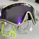 80s Oakley Eyeshade Vintage Violet Iridium Lenses Sunglasses With Pouch Jp F s