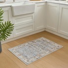 2x3 Washable Entry Area Rugs Doormat  Non Slip Rubber Backing Vintage Carpet    