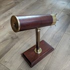 Vintage Van Cort Instrument Makers Brass And Wood Kaleidescope Table Top Model