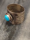 Vintage Signed Sterling Silver Turquoise Ring
