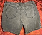 Gray Denim Bermuda Shorts Mid Rise Stretch Size 5