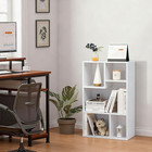 5 Cube Modern Bookcases  3 Tier Bookshelves  31 Inch High Cubby Storage Organize