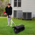 52cc Gas Power Broom Walk Behind Sweeper Driveway Snow Cleaning Machine