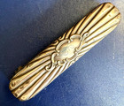 Victorian Sterling Silver Arts   Crafts Fluted Pattern Vanity Brush Antique 1890