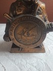 Vintage Banthrico Marine Midland Bronze Metal Still Bank Sea Captain Sailor