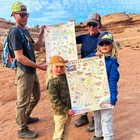 Arches   Canyonlands National Park Map Poster     18x24 Vintage-style Lithog