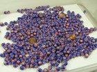 2 Pounds India Handmade Red   Blue Chevron Multi-layer Glass Beads Bulk  fpo-1 