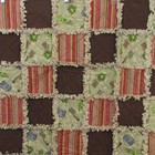 Handmade Baby Rag Quilt Soft Flannel Blanket   Burp Cloth Safari Jungle Babies