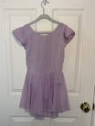 Girls Lavender Short Sleeve Leotard Dance Dress Size 150