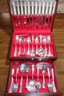 Vtg 105pc Oneida Community Coronation 1936 Silverplate Flatware Set  Svc For 12