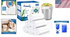 Versatile 3 Gallon Clear Trash Can Liners - 300 Count  Leak-proof Design