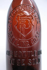 Fredricksburg Bottling Co  Quart Size Blob Top Beer Bottle - San Francisco