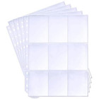 20-pack Trading Card Sleeve Pages 9-pocket Binder Sheets For Sports Game Cards