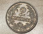 1924 Uruguay 2 Centesimos