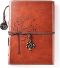 Lined Refillable Vintage Writing Journal For Women Retro Tree Of Life Faux Le   