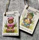 3 Vintage Delagar Bath Oil Beads Pearls Teddy Bear Ornaments Gifts 45 Pcs Nwt