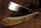 Vintage Straight Razor Wade   Butcher Wedge Horn 13 16   - Honed Shave Ready