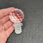 Acrylic Faux Crystal Glass Diamond Point Cut Faceted Decanter Bottle Stopper 3   