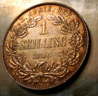 1896 South Africa 1 Shilling  patina Galore      