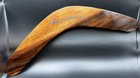 Australian Aboriginal Art Hand Painted Wooden Boomerang Signed Collectible