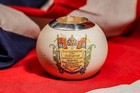 Neat King Edward Vii Queen Alexandra Coronation Royalty Antique Match Holder