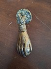Gorgeous Ball In Hand Brass Door Knocker Vintage Hand Of Fatima